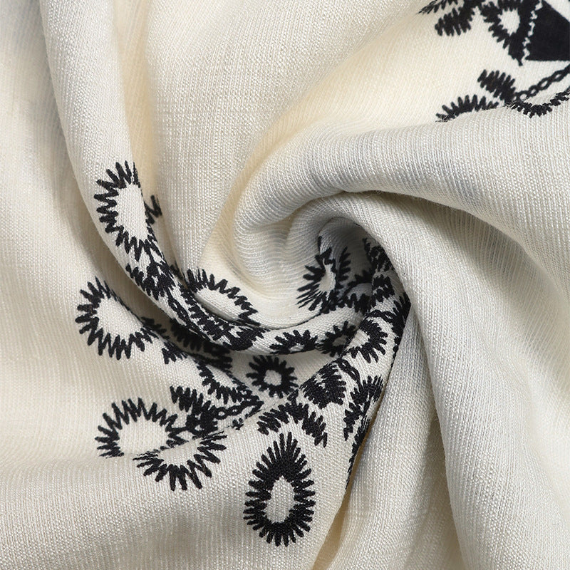 Ethnic-Style Printed Wide-Leg Jumpsuit